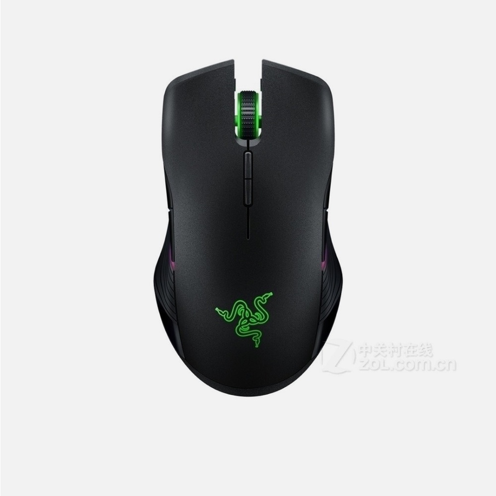 Razer Black Mouse with Vibrant Green Accents